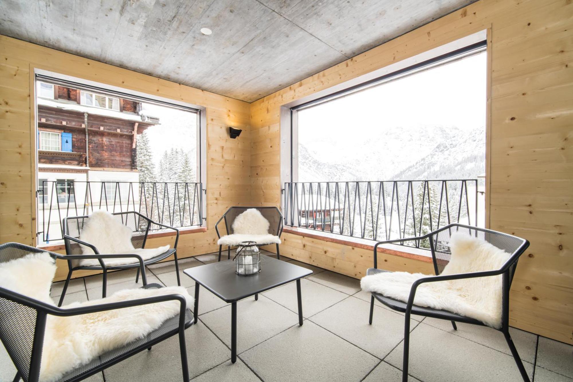 Haus Burgermeister Wohnung Aelplihorn Arosa Bagian luar foto